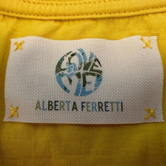 ALBERTA FERRETTI LOVE ME CREW NECK COTTON T-SHIRT Style ID 07031672_1027 - Picture 10 of 11